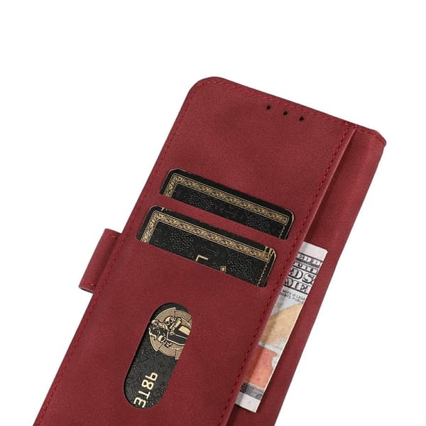 KHAZNEH Telefonpungcover med støtteben til iPhone 18 Pro Max / 17 Pro Max Red