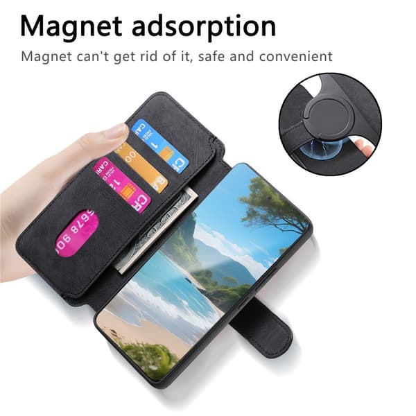 CASENEO Magnetisk Pungcover til Realme GT 8 Pro 5G Black