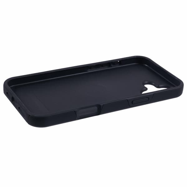 iPhone 16 Plus sormenrengasjalustan hybridikotelo Black