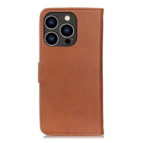 KHAZNEH Lommebok-Stativveske for iPhone 16 Pro Max Brown