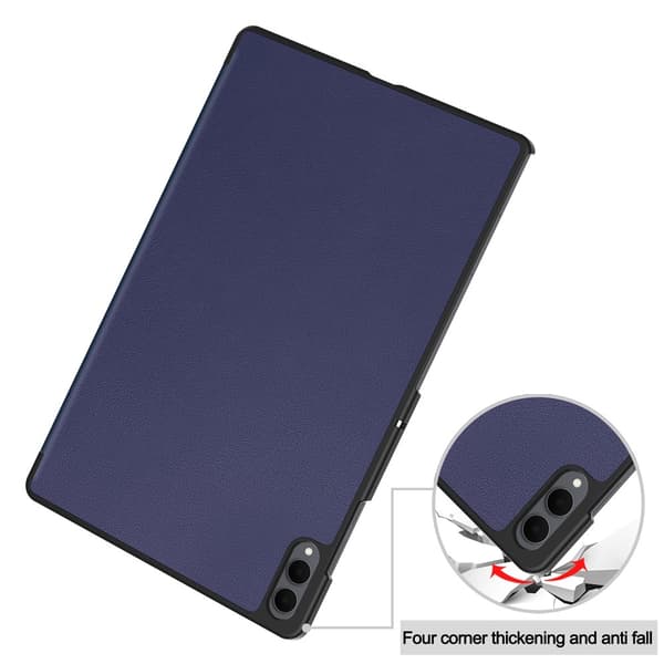 Til Samsung Galaxy Tab S11 Ultra Stativcover Stødsabsorberende Cover - Sort Dark blue