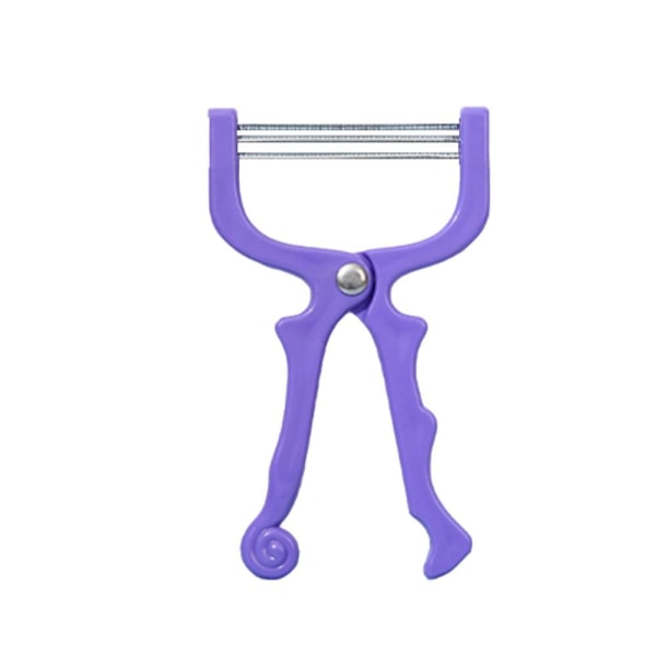 Ansiktsbehandling Spring Rolling Epilator Face Läpp Ta bort Hår Lila