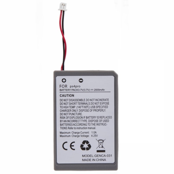 Batteri for Sony Playstation 4 / 4 Pro 3.7V 2000mAh Grey