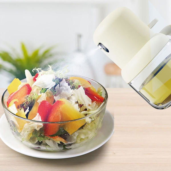 180ml Kök Matlagning Grill Glas Oljeflaska Vinäger Sprayflaska Beige