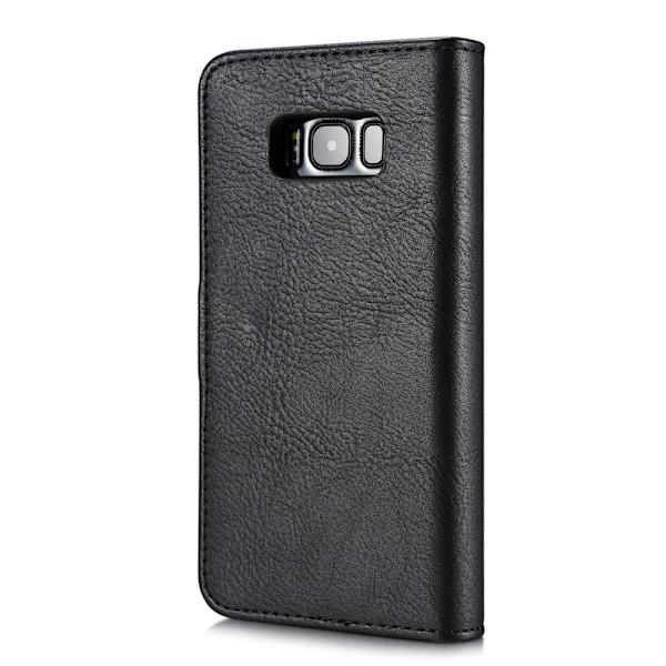 DG.MING Samsung Galaxy S8 Split Lommebok-deksel I Lær - Svart Black
