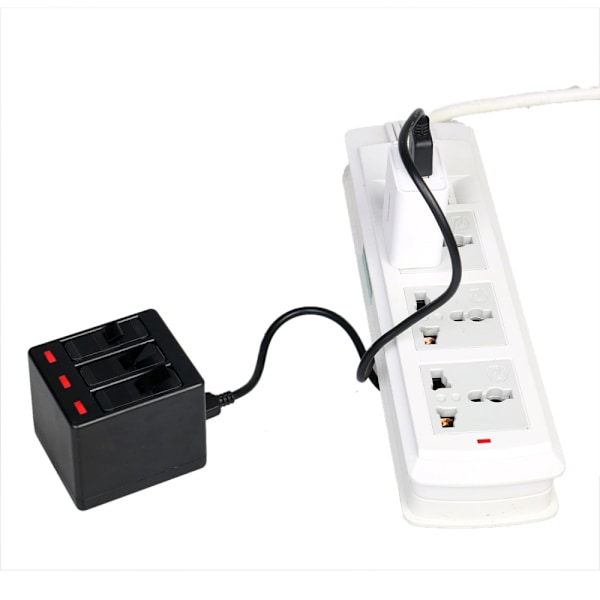 GoPro Hero5 Trippel batteriladdare med LED-indikatorer
