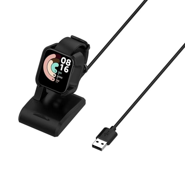 Xiaomi Mi Watch Lite/Redmi Watch 1m USB - opladningskabelholder - sort Black