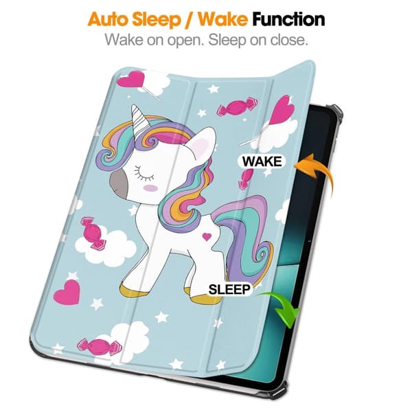 Til OnePlus Pad Trifold Stand Tabletcover - etui - Hest Multicolor