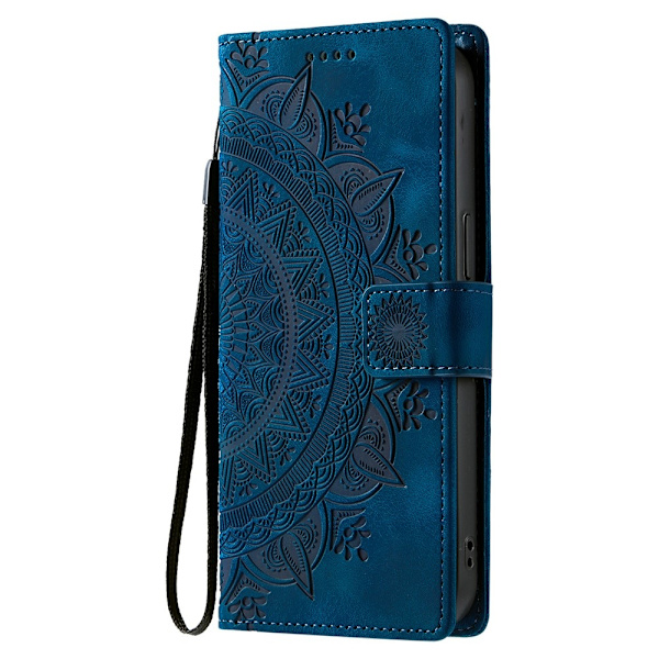 Til iPhone Air Stand Cover Totem Tegnebogsetui Blue