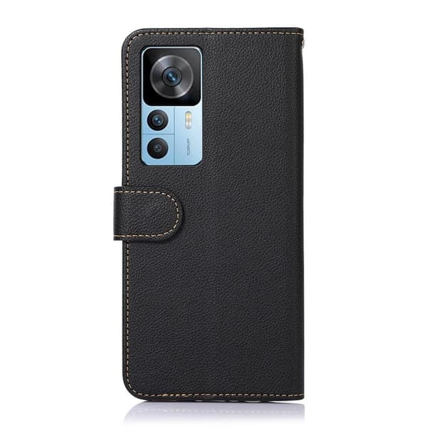 KHAZNEH Telefondæksel til Xiaomi 12T 5G/12T Pro 5G - Sort/Rød Black