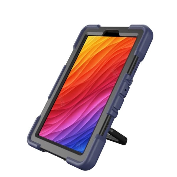 Til Samsung Galaxy Tab A11+ Kraftig rustningsveske Nettbrettveske Navy Blue + Black Multicolor
