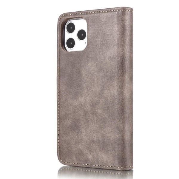 DG.MING iPhone 13 Mini Split Läder Plånboksfodral - Coffee Brun