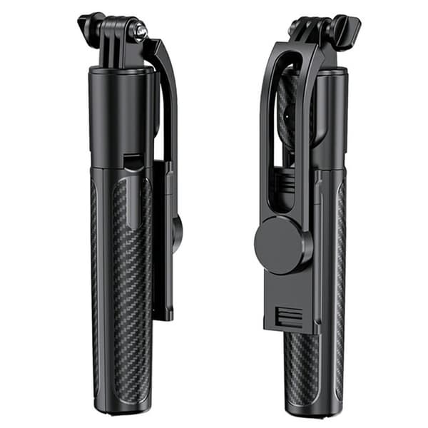 Selfie Pinne Utdragbar Bluetooth selfiestick (96 cm) stativ fjärrkontroll Svart