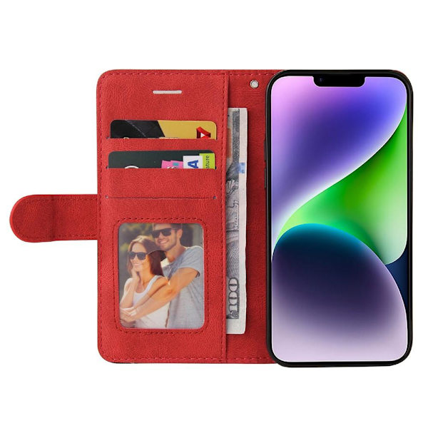 Til iPhone 15 Plus KT Series-1 Dobbeltfarvet etui Red