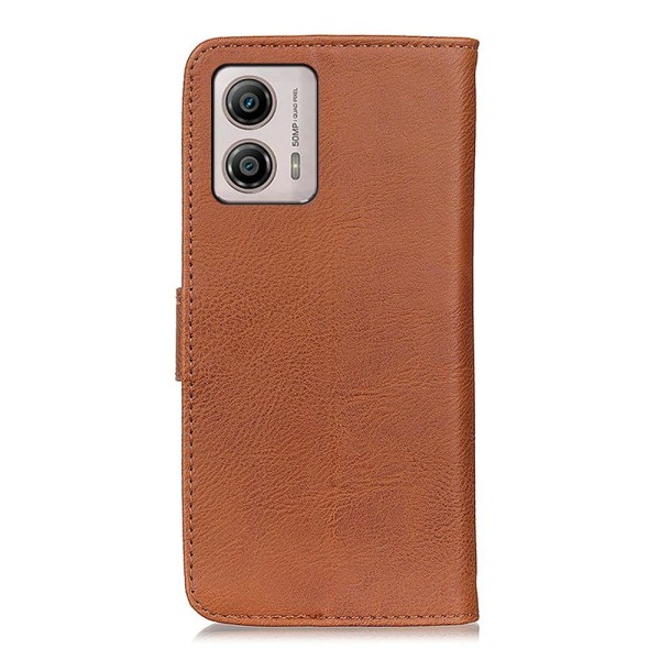 KHAZNEH Wallet Stand Case Motorola Moto G53 5G Brown