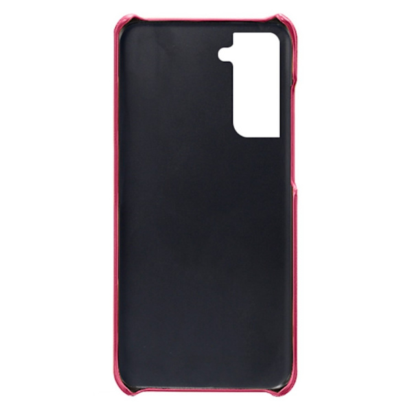 Samsung Galaxy S24+ KSQ PU-Lærbelagt Hardt Skal Dark pink
