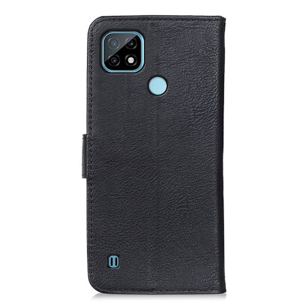 KHAZNEH Wallet Stand Case forRealme C21  - Black Black