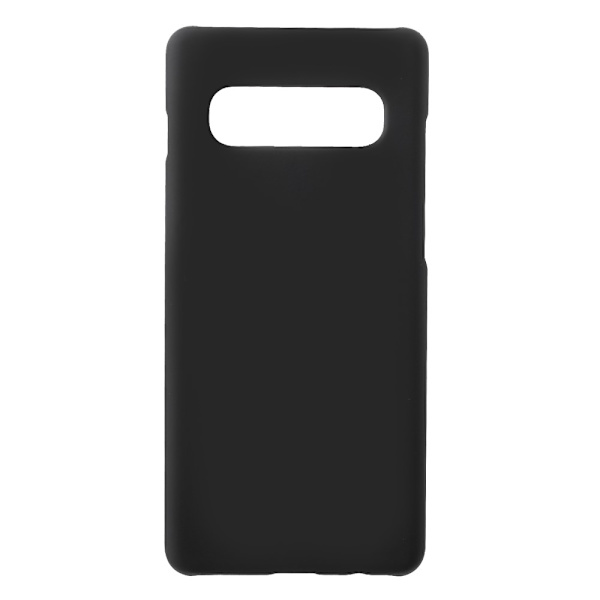Rubberized Hard Plastic Phone Case for Samsung Galaxy S10 Plus - Black Black