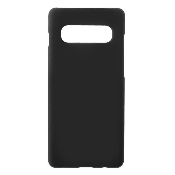 Rubberized Hard Plastic Phone Suojakuori - Samsung Galaxy S10 Plus - Musta Black