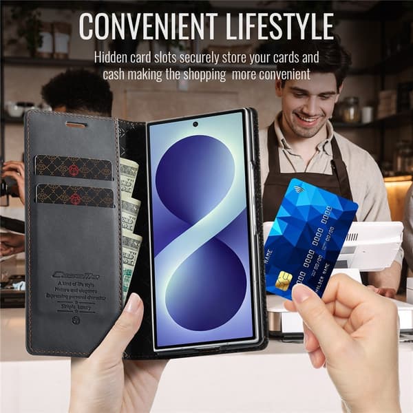 CASEME Telefonlommebokdeksel til Samsung Galaxy Z Fold8 Ultra Black