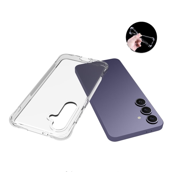 Samsung Galaxy S24 FE Etui TPU Deksel Bakside Transparent
