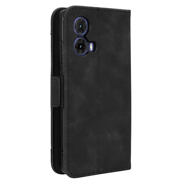 För Motorola Moto G85 Fodral Plånboksfodral Skal Svart