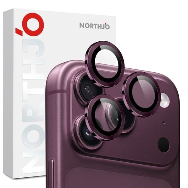 NORTHJO 1 Set Kameralinsskydd till iPhone 18 Pro / 18 Pro Max Lila