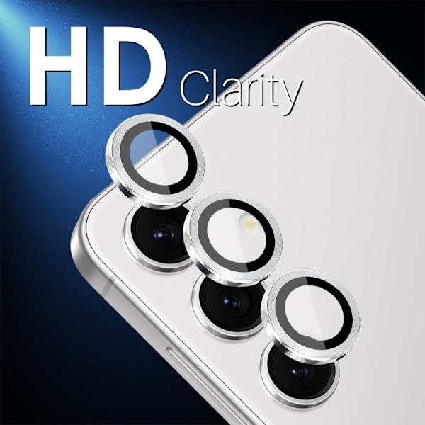 NORTHJO Samsung Galaxy S25 Karkaistu Lasi Kameran Linssinsuoja Silver