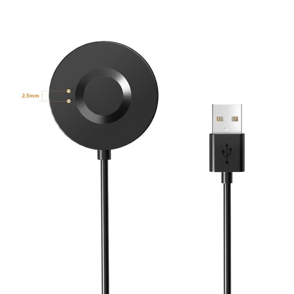 Realme Watch S Pro 1m USB - laturi Älykellon lataustelakkakaapeli Black