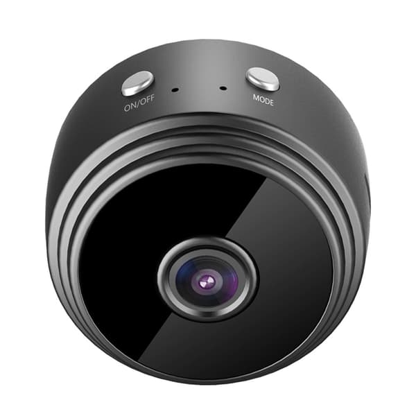 Övervakningskamera Camera Wireless Wifi IP Home Security Cam Kamera Svart