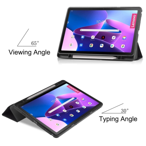 Tri-fold Fodral till Lenovo Tab M10 Plus Gen 3 - Don't Touch Me Svart