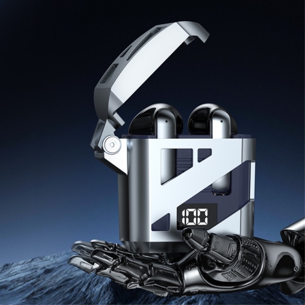 Cool Mecha Style In-Ear Bluetooth Headset Trådløse Hovedtelefoner - Grøn Green