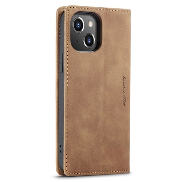 CASEME Plånboksfodral iPhone 14 Plus - LjusBrun Brun
