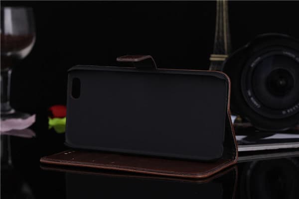 For iPhone 6 / 6s Retro Lompakkokotelo / Fodral - Mörkbrun Brown