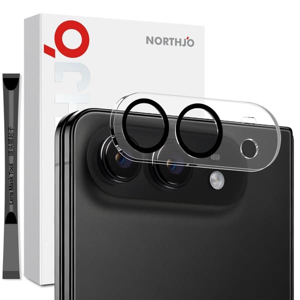 NORTHJO Kameran linssuoja iPhone Duo puhelimelle Black
