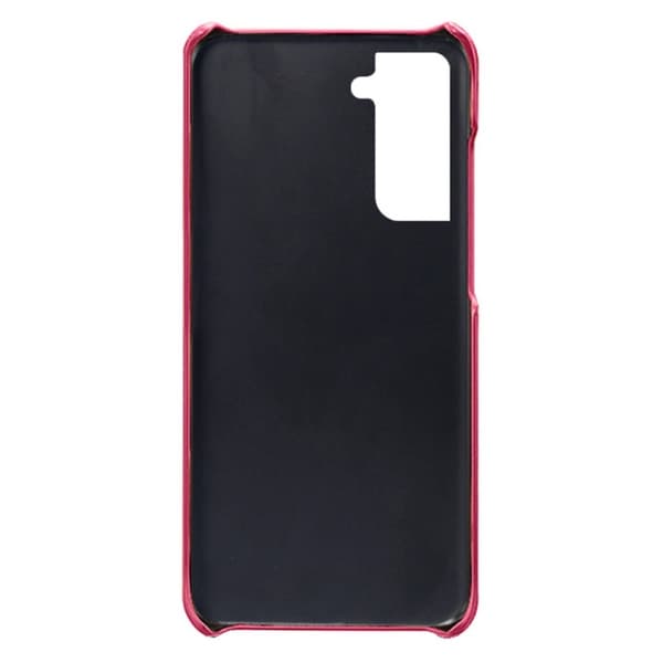 Samsung Galaxy S24 KSQ Hard Case med PU-Lærbelegg Pink