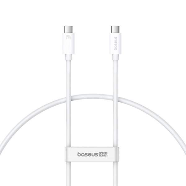 BASEUS Superior 1 M pikalatauskaapeli 240 W USB-C - USB-C White