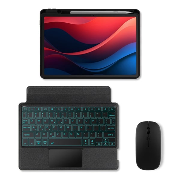 För Lenovo Tab M11 Fodral Bluetooth-tangentbord Svart