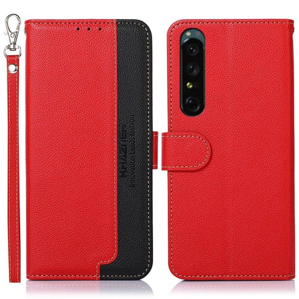 KHAZNEH Phone Cover for Sony Xperia 1 IV - Red/Black Red