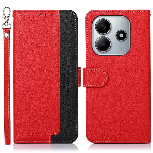 KHAZNEH Lompakkokotelo Xiaomi Redmi Note 14 4G Red