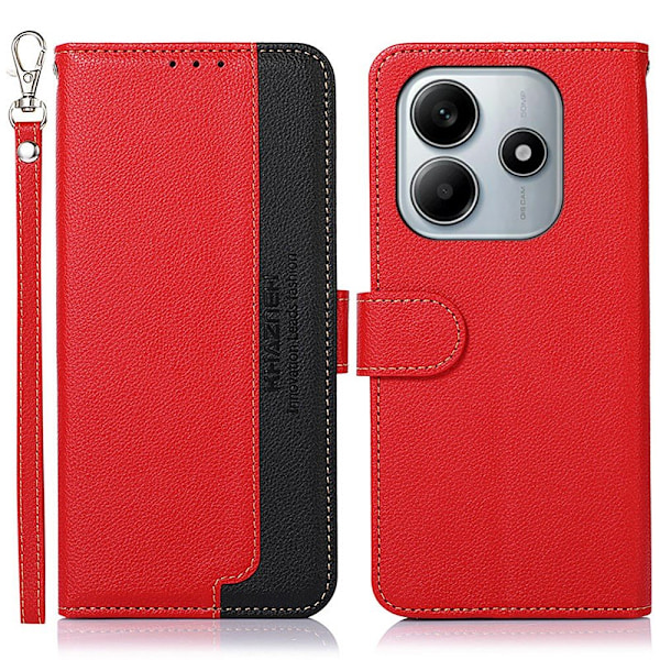 KHAZNEH Wallet case for Xiaomi Redmi Note 14 4G Red
