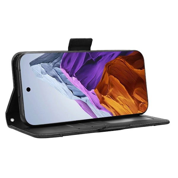 Wallet Stand Telefontaske til Pixel 9 Pro XL Black