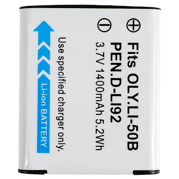 LI-50B Batteri for Olympus TG-860 / SZ11 / SP-800UZ / XZ1 osv White