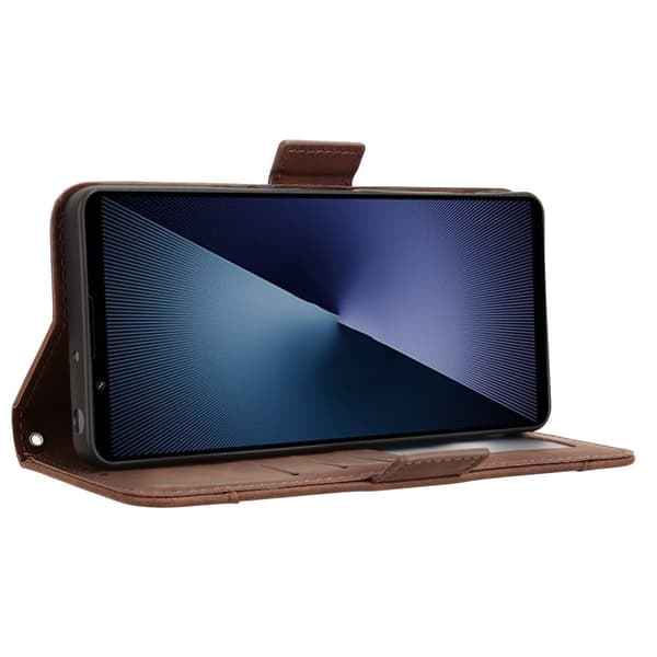 Wallet case Case Cover for Sony Xperia 1 VII Brown