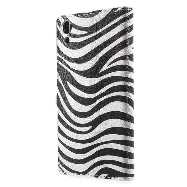 Sony Xperia Z3+ E6553 Zebra Stripe Lommebok - cover Multicolor