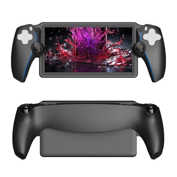 Silikonikuorikotelo PS5 Portal Handheld Game Consolille Iskunkestävä - Musta Black