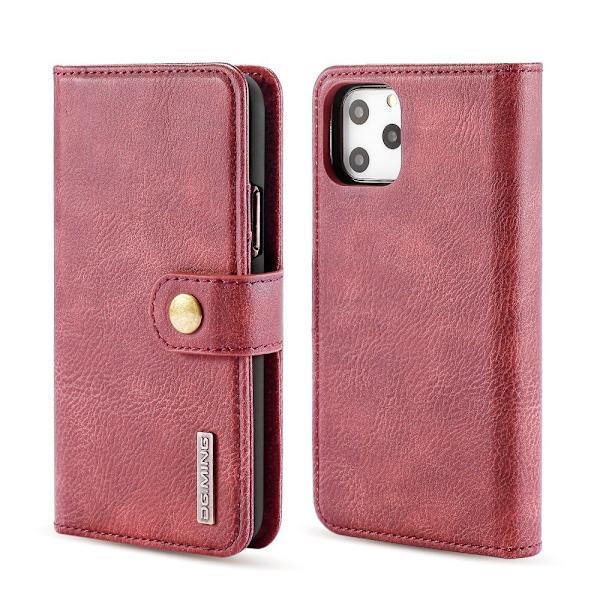 DG.MING iPhone 11 Pro Max Split Lommebok - deksel I Lær - Rød Red