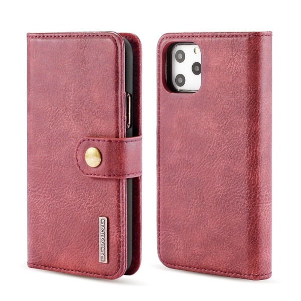 DG.MING iPhone 11 Pro Max tyylikäs lompakkokotelo - punainen Red