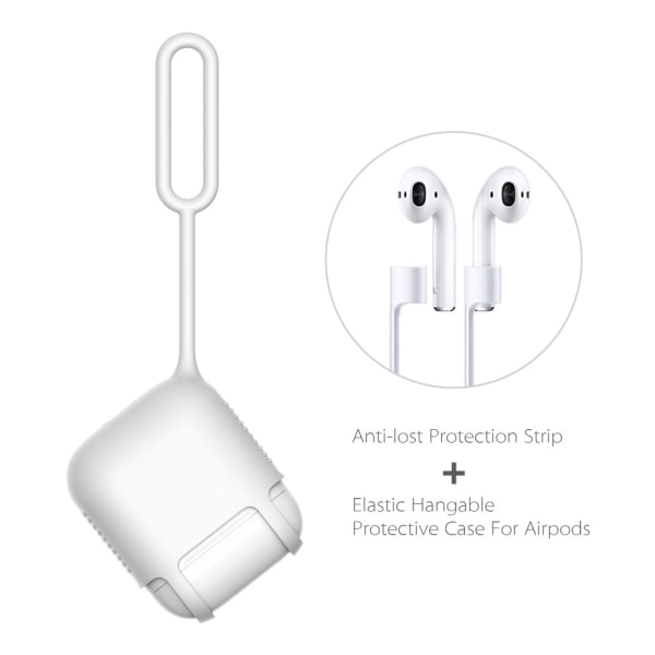 DAITE Soft Silicone Apple Airpods Ear Phone Protector Cover with Anti-lost Wire