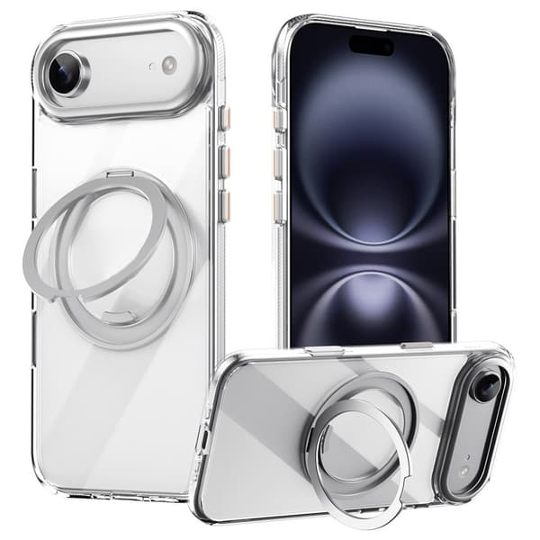 Mobildeksel til iPhone Air kompatibelt med MagSafe med støtte TPU PC bakdeksel Transparent